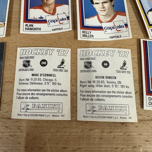 Lot Of 61 1987 Panini Hockey Stickers - Picture 6 of 6